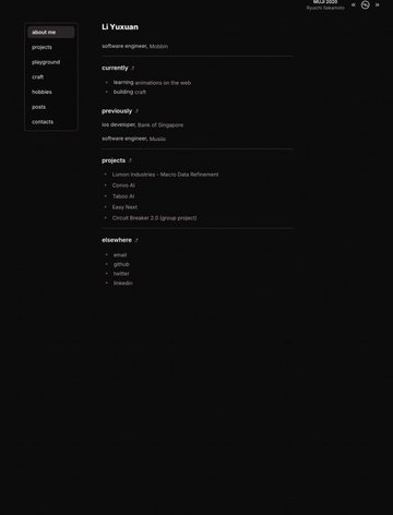 Screenshot of Li Yuxuan