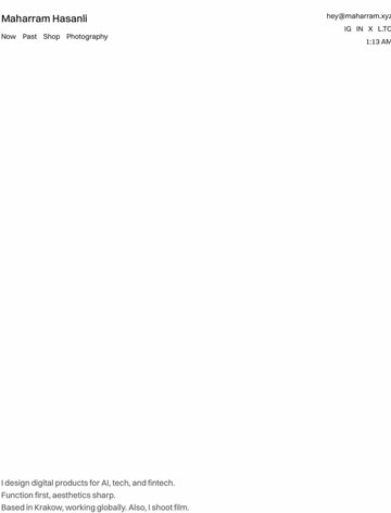 Screenshot of Maharram Hasanli