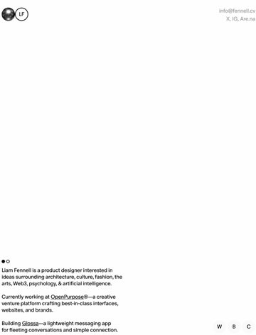 Screenshot of Liam Fennell