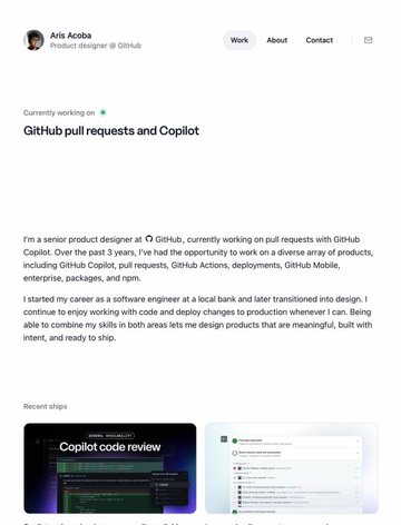 Screenshot of Aris Acoba