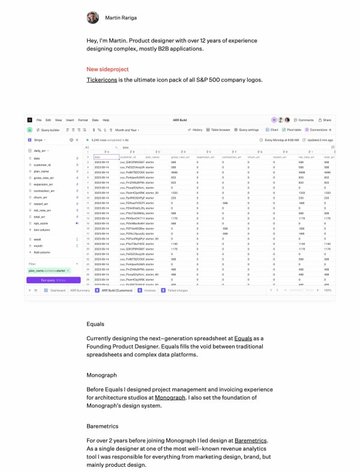 Screenshot of Martin Rariga
