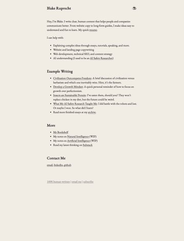 Screenshot of Blake Ruprecht