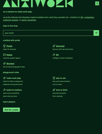Screenshot of Antiwork