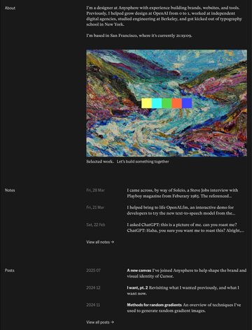 Screenshot of Justin Jay Wang