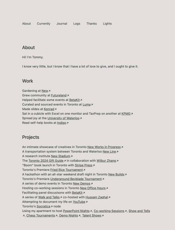 Screenshot of Tommy Trinh