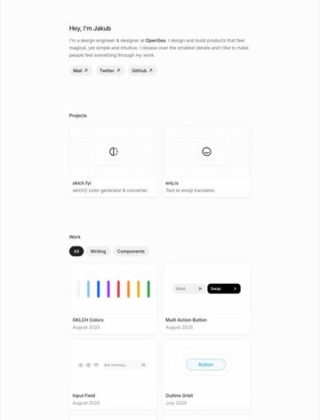 Screenshot of Jakub Krehel