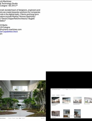 Screenshot of Human & Machines