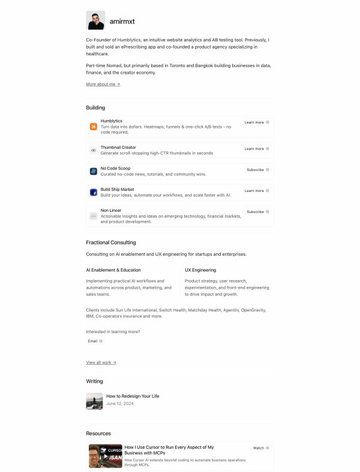 Screenshot of Amir M