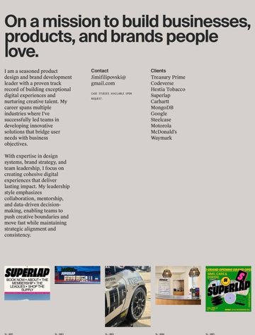 Screenshot of Jimi Filipovski