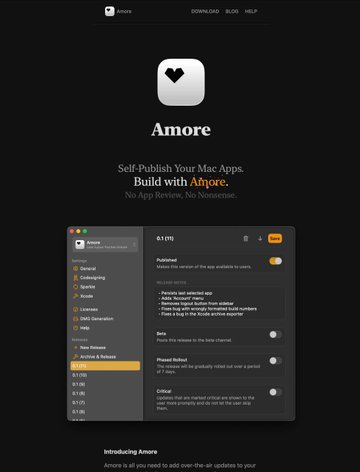 Screenshot of Amore