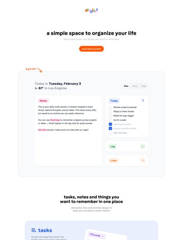 Screenshot of Droplist