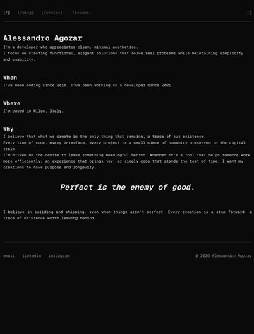 Screenshot of Alessandro Agozar