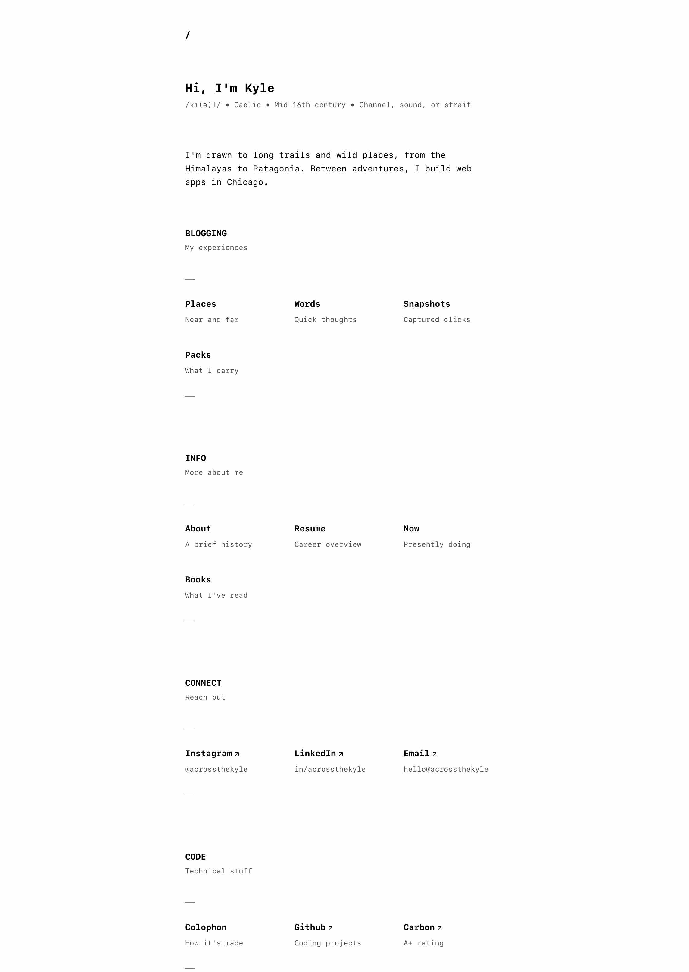 Screenshot of Kyle Gilbert