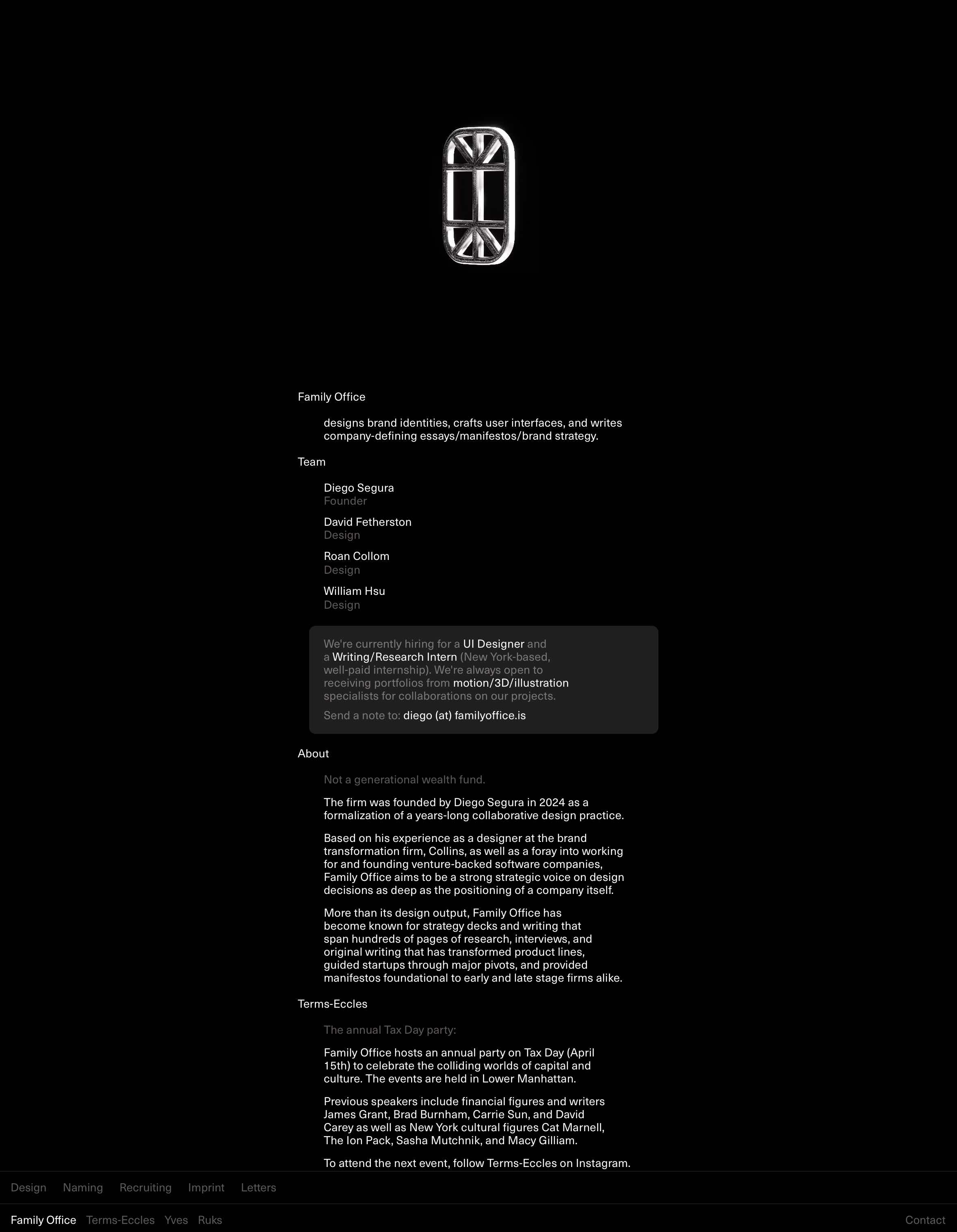 Screenshot of Family Office