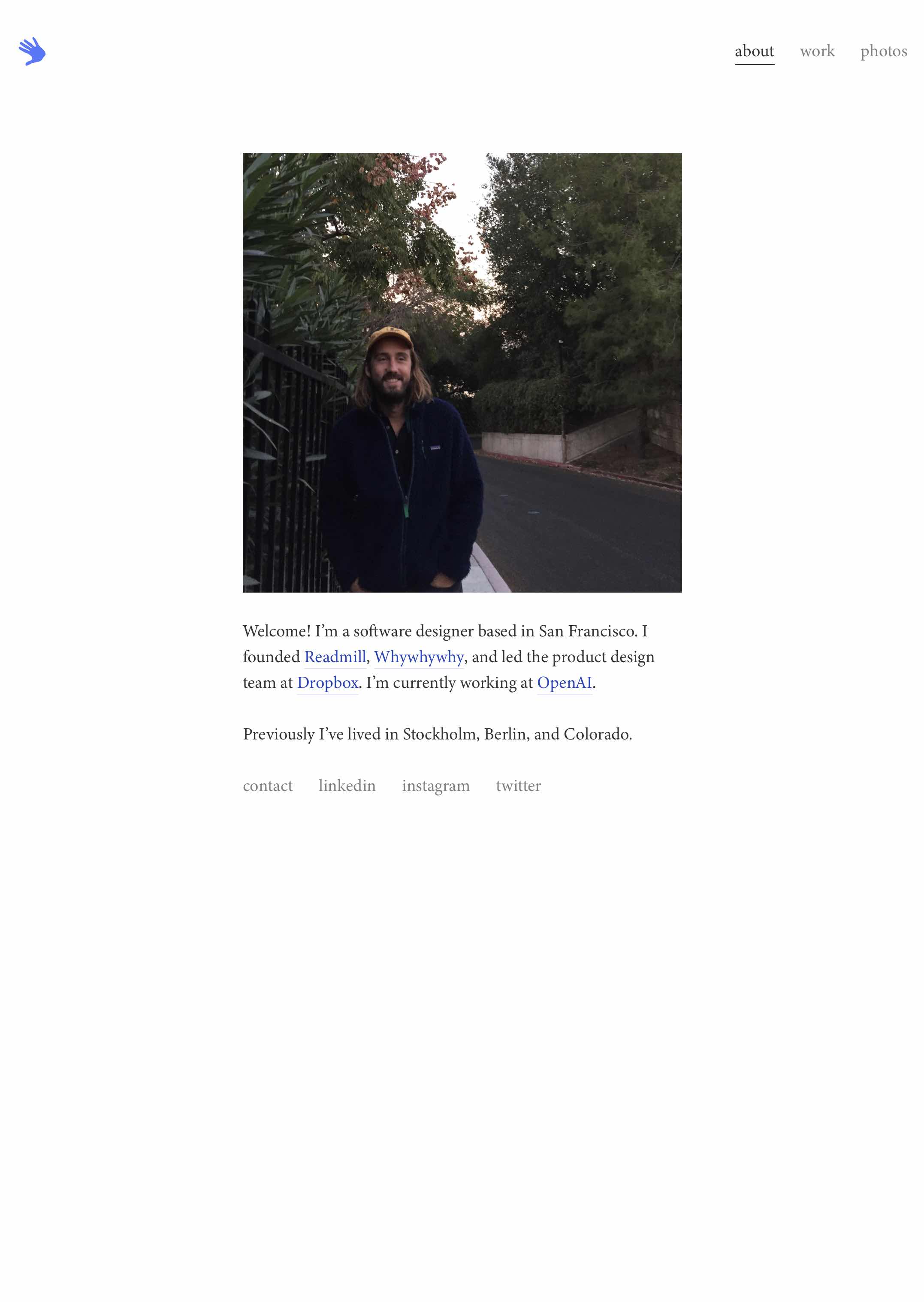 Screenshot of David Kjelkerud