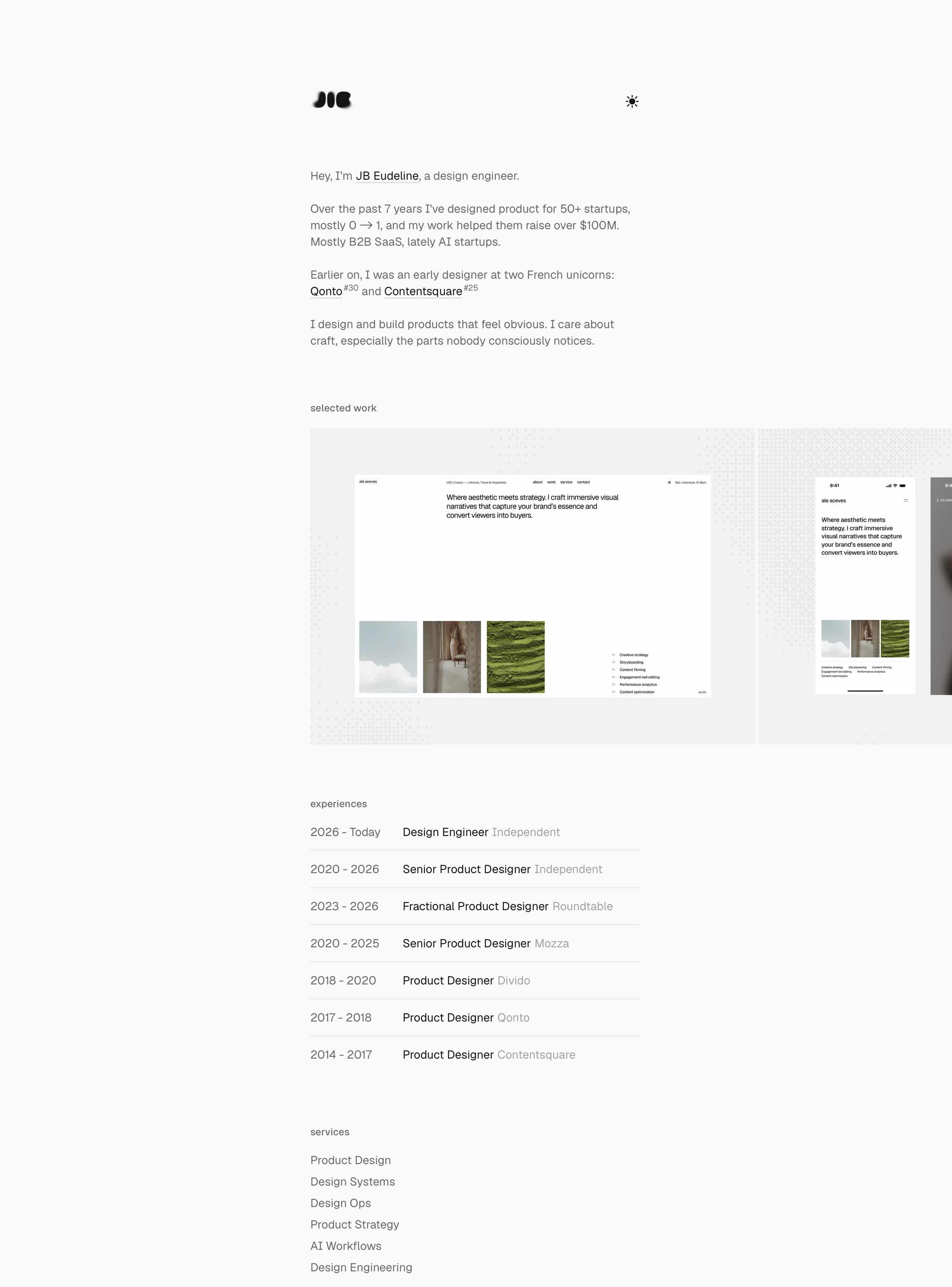 Screenshot of JB Eudeline